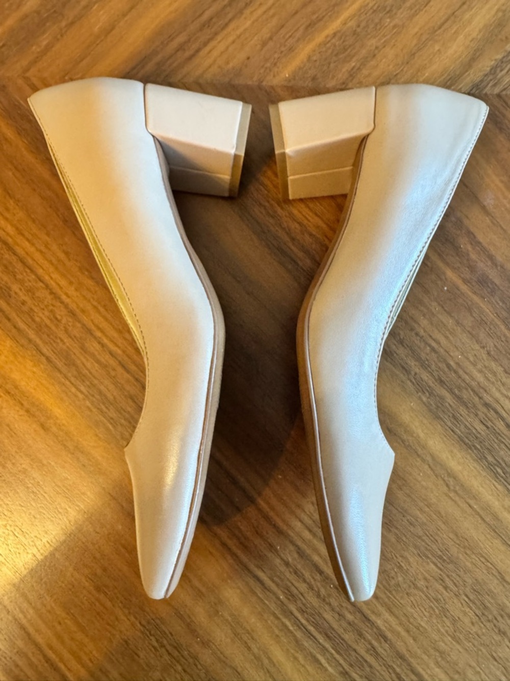Naturalizer Warner Nude Square Toe Block Heel Pumps 8.5 - Picture 8 of 11